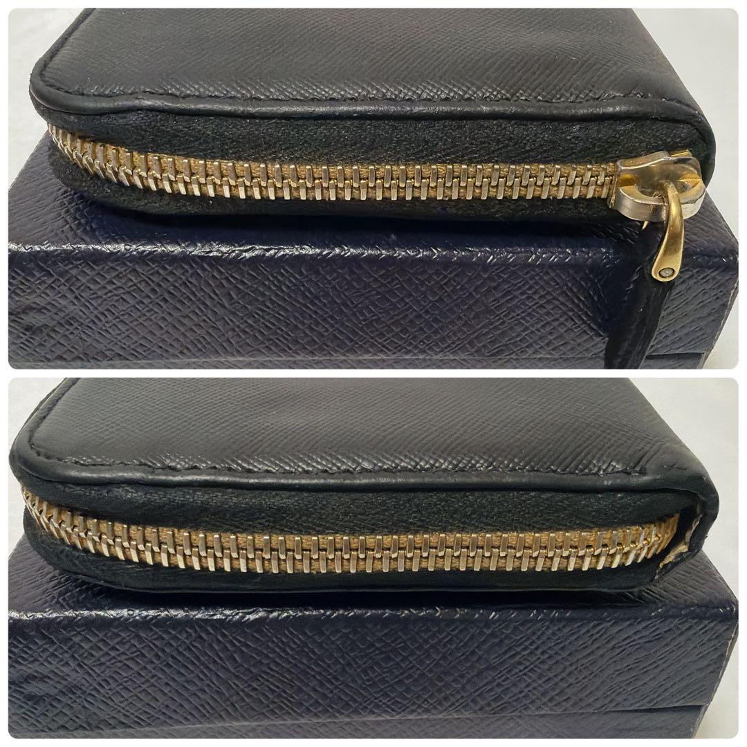 極美品】PRADA プラダ 長財布 ラウンドファスナー サフィアーノレザー