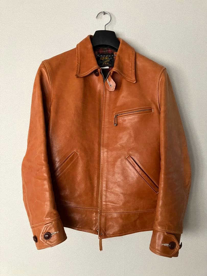 レインボーカントリー　レザージャケット36 アメカジ静岡 Barn Stormer:レインボーカントリー シングルライダース