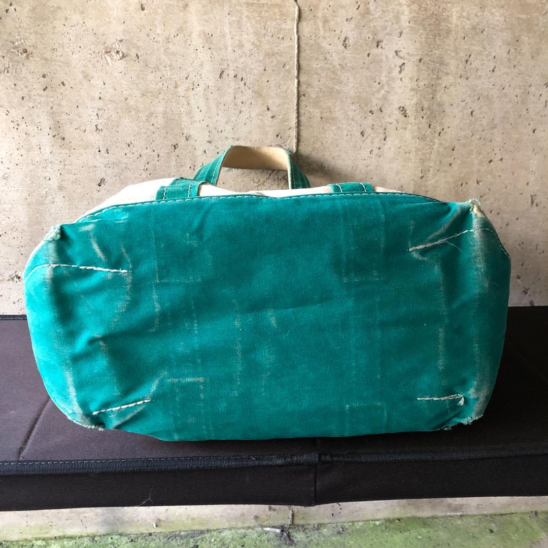 エルエルビーン トートバッグ 80s グリーン 2色タグ トーンタグ M