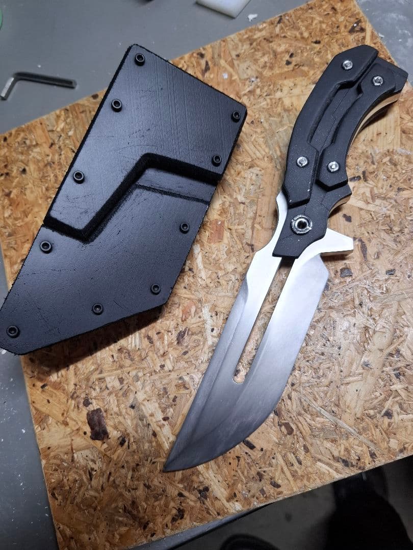 カスタム　ダミーナイフ TS BLADES TS-DARK WOLF ダークウルフ トレーニング用 ダミーナイフ