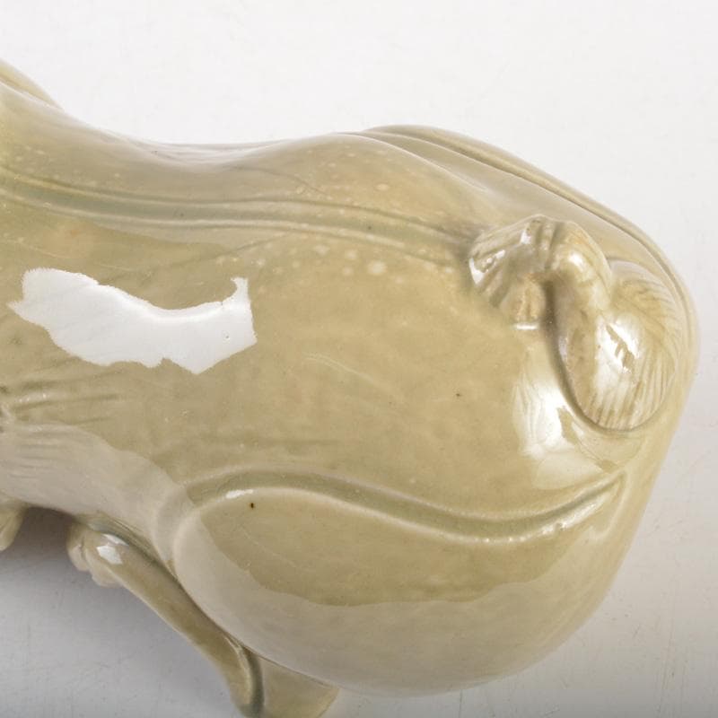 中国 倣越州窯青磁 羊形 火灯 燭台 証書付 C 6515 - メルカリ