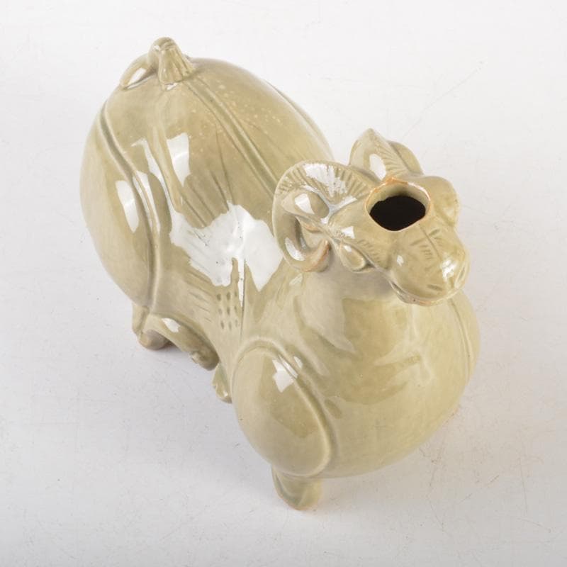 中国 倣越州窯青磁 羊形 火灯 燭台 証書付 C 6515 - メルカリ