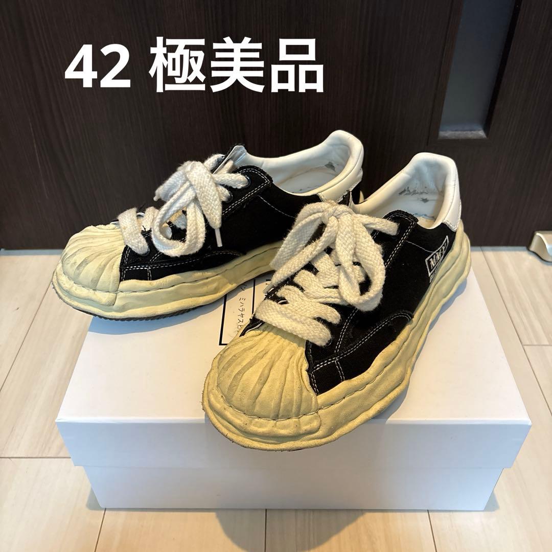 ミハラヤスヒロ　BLAKEY オリジナルソールキャンバスローカットスニーカー42 Maison MIHARA YASUHIRO - 