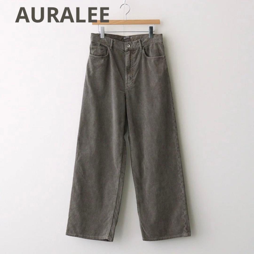 で*ん様 【25AW】AURALEE PIGMENT DYED FINX COR Namu Shop - Auralee Pigment Dyed Finx Corduroy Wide 5P Pants