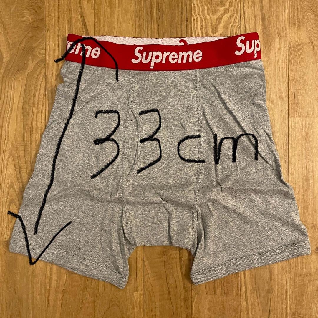Supreme Hanes ボクサーパンツ グレー Sサイズ 1枚 24SS - メルカリ