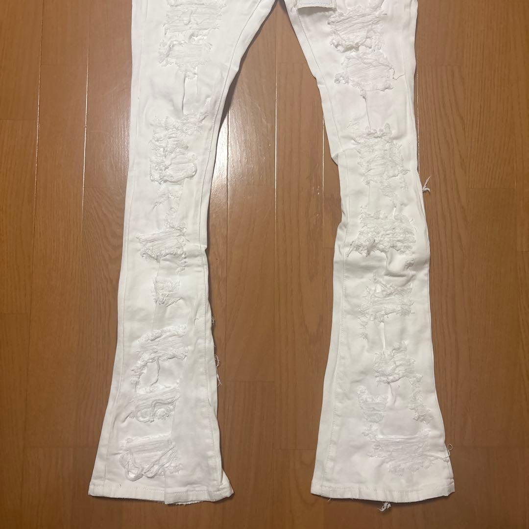 新品未使用】VALABASAS フレアデニム 30 バラバサス ホワイト - メルカリ
