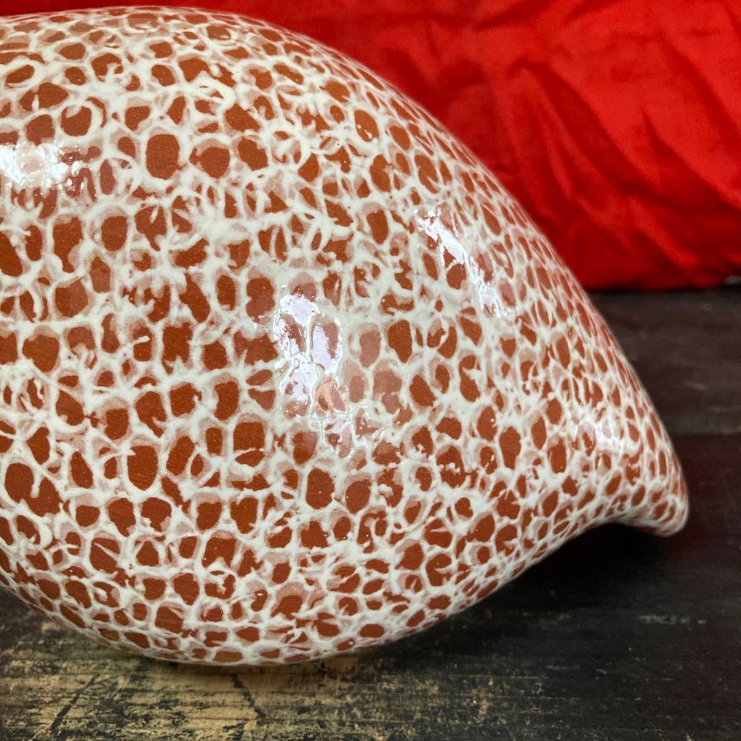 ホロホロ鳥 陶器オブジェ 置物 二体 ハイジ・カイヤール インテリア雑貨