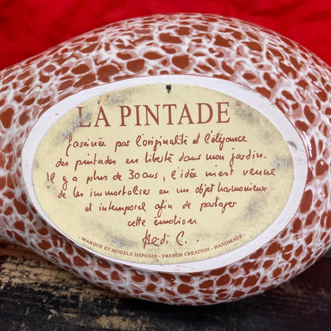 ホロホロ鳥 陶器オブジェ 置物 二体 ハイジ・カイヤール インテリア