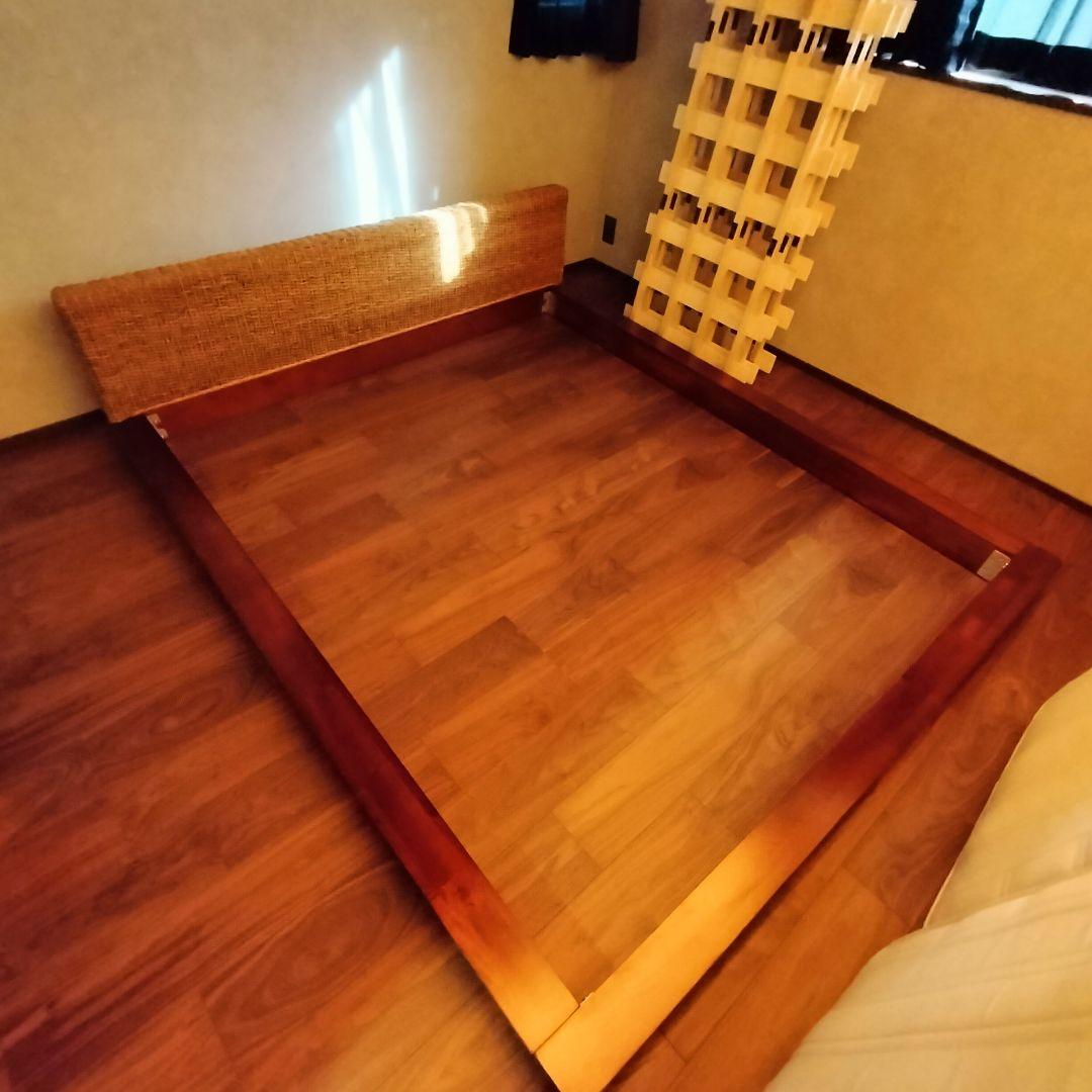 フレンチ茶様専用】クイーンサイズ ベットフレーム ＆ マットレス