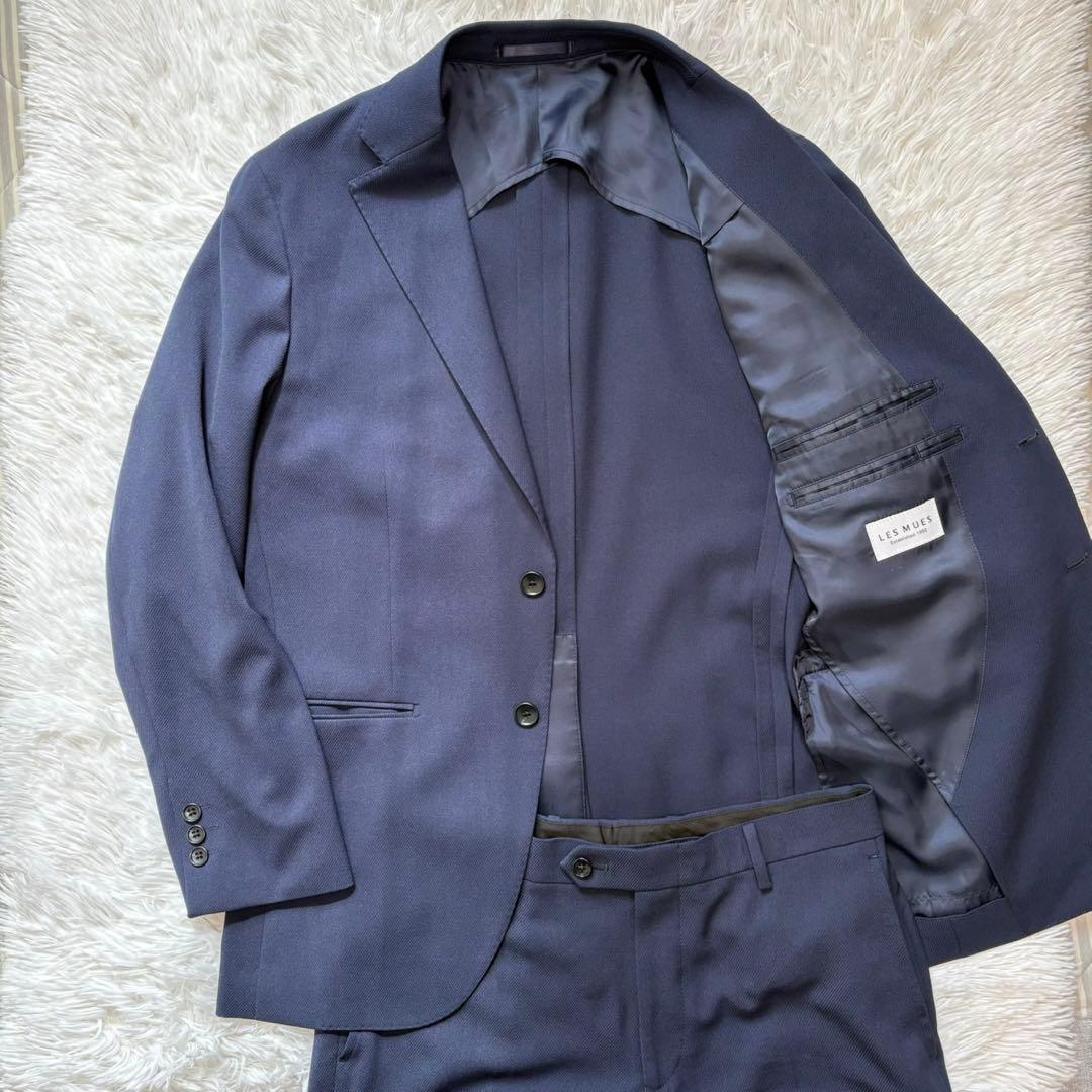 アオキ レミュー スーツ セットアップ ネイビー 洗える - メルカリ