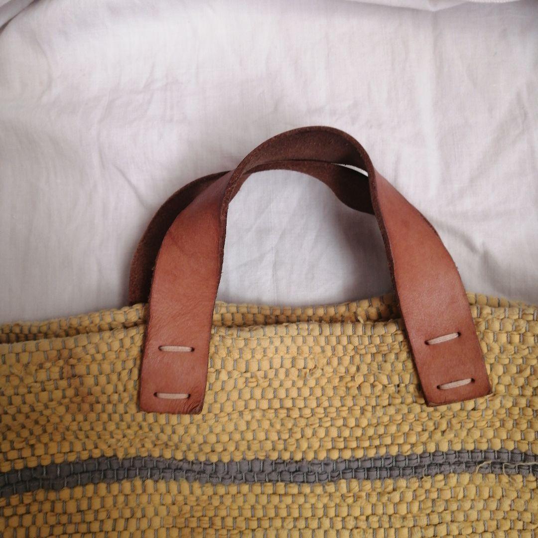 梅原和香 裂き織りバッグ - メルカリ