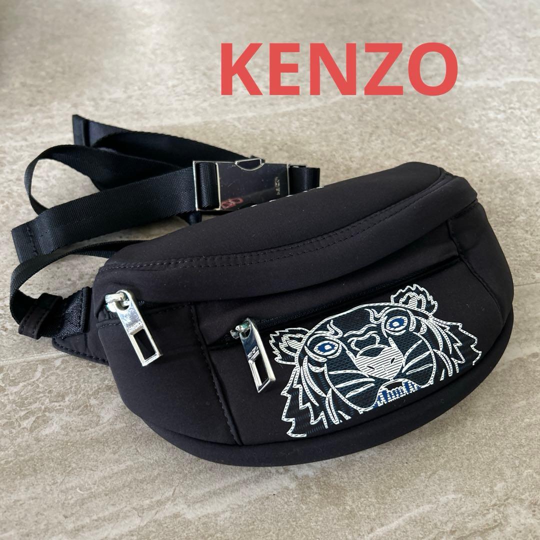 KENZO トラ刺繍 ボディバッグ ブラック KENZO（ケンゾー） tiger タイガー 虎 BELT BAG ベルトバッグ