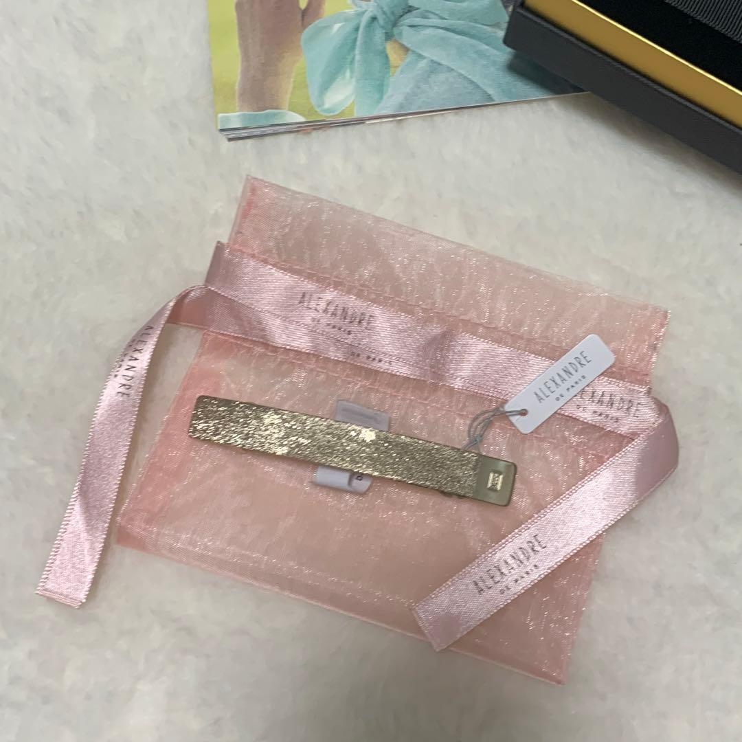 《新品》ALEXANDRE DE PARIS ゴールド　バレッタ