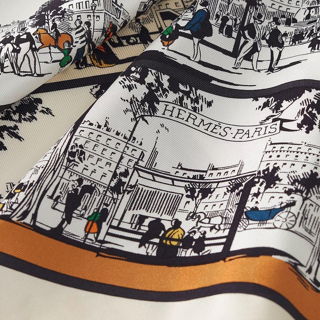 新品❗️エルメス　スカーフ　カレ 70 《ブールヴァールの陰から》