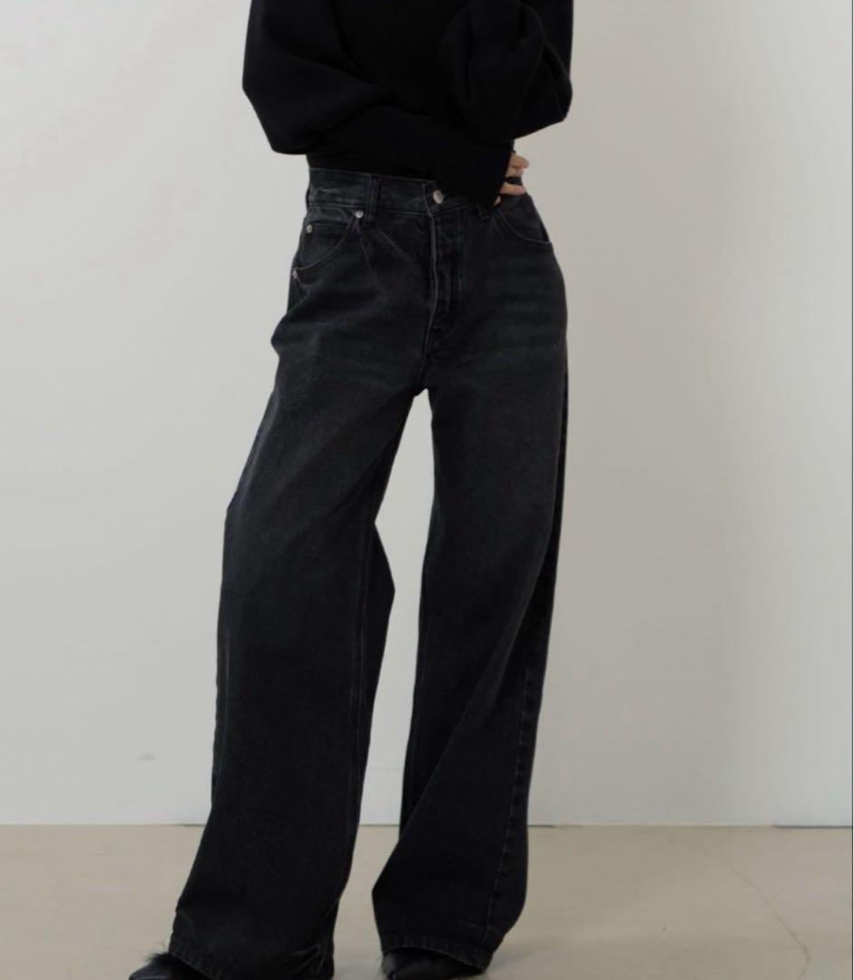 SENEE ルーズビンテージライクデニム　セニー　ブラック SENEE（セニー）の「loose vintage like denim（ルーズビンテージ