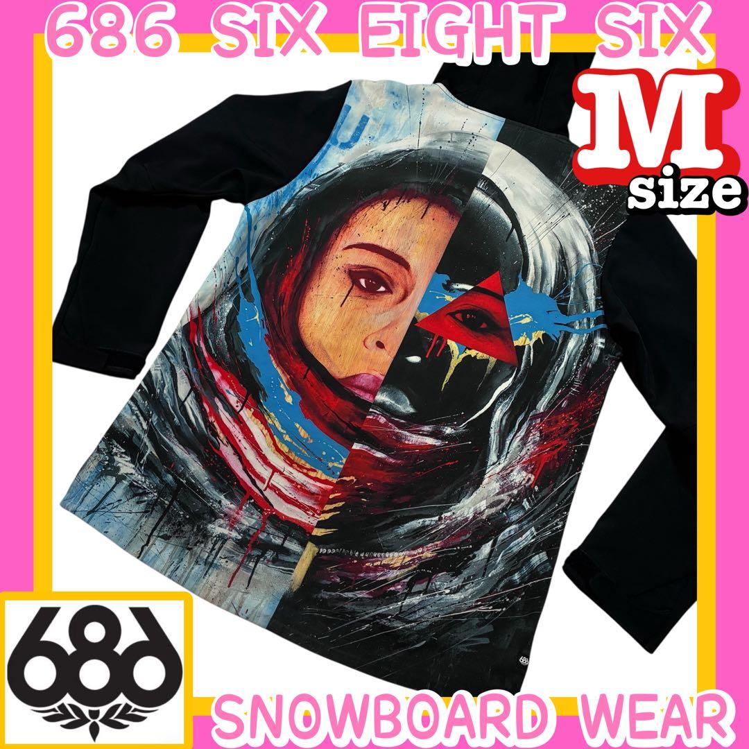686 スノーボードジャケット シックスエイトシックス バックプリントウエア M 686（シックスエイトシックス） スノーボード ウェア ジャケット 686