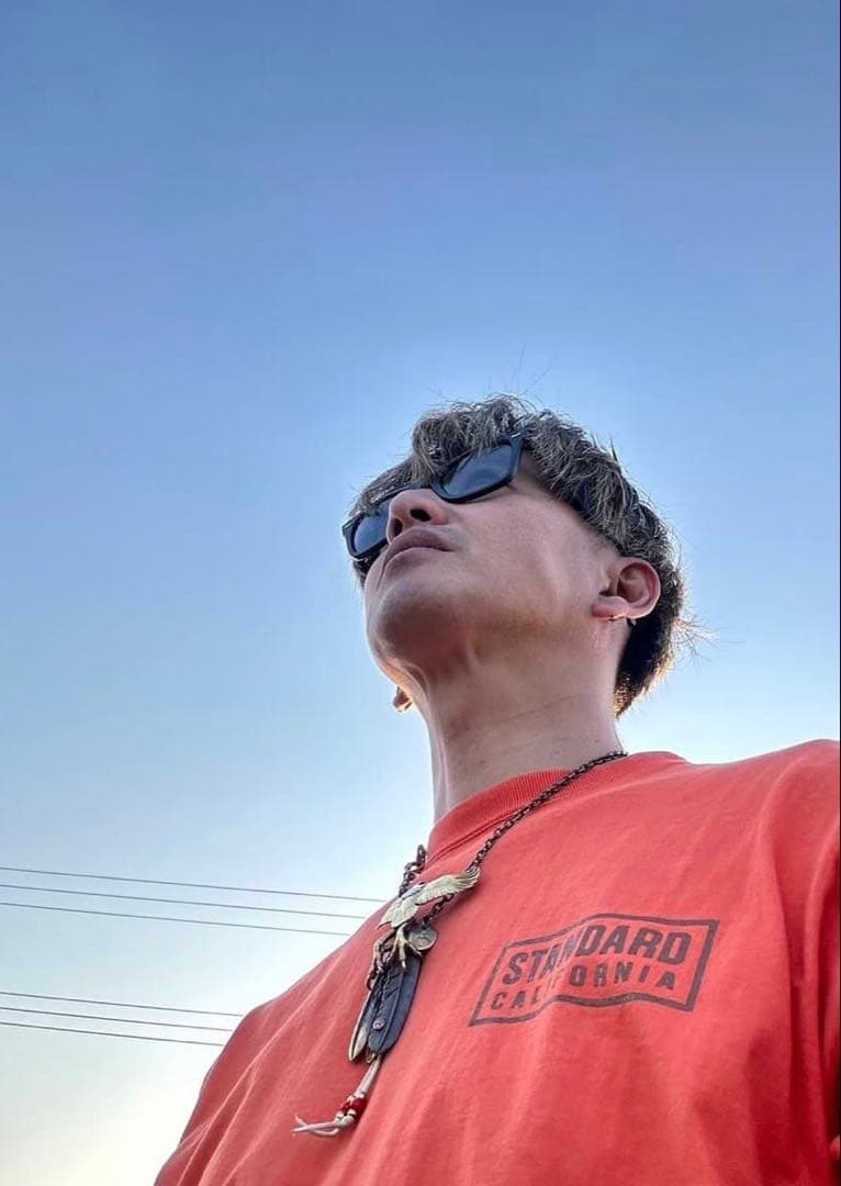 カ*ル様 【Mサイズ】キムタク着 スタンダードカリフォルニア 半袖Tシャツ オレ LUKA | . @standardcalifornia IN STOCK✨ . . #standardcalifornia