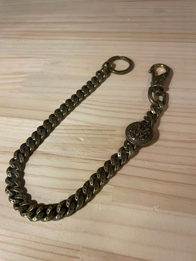 廃盤 CALEE キャリー ウォレットチェーン 真鍮製 ☆CALEE☆キャリー ウォレットチェーン ブラス 真鍮 コンチョ 廃盤品