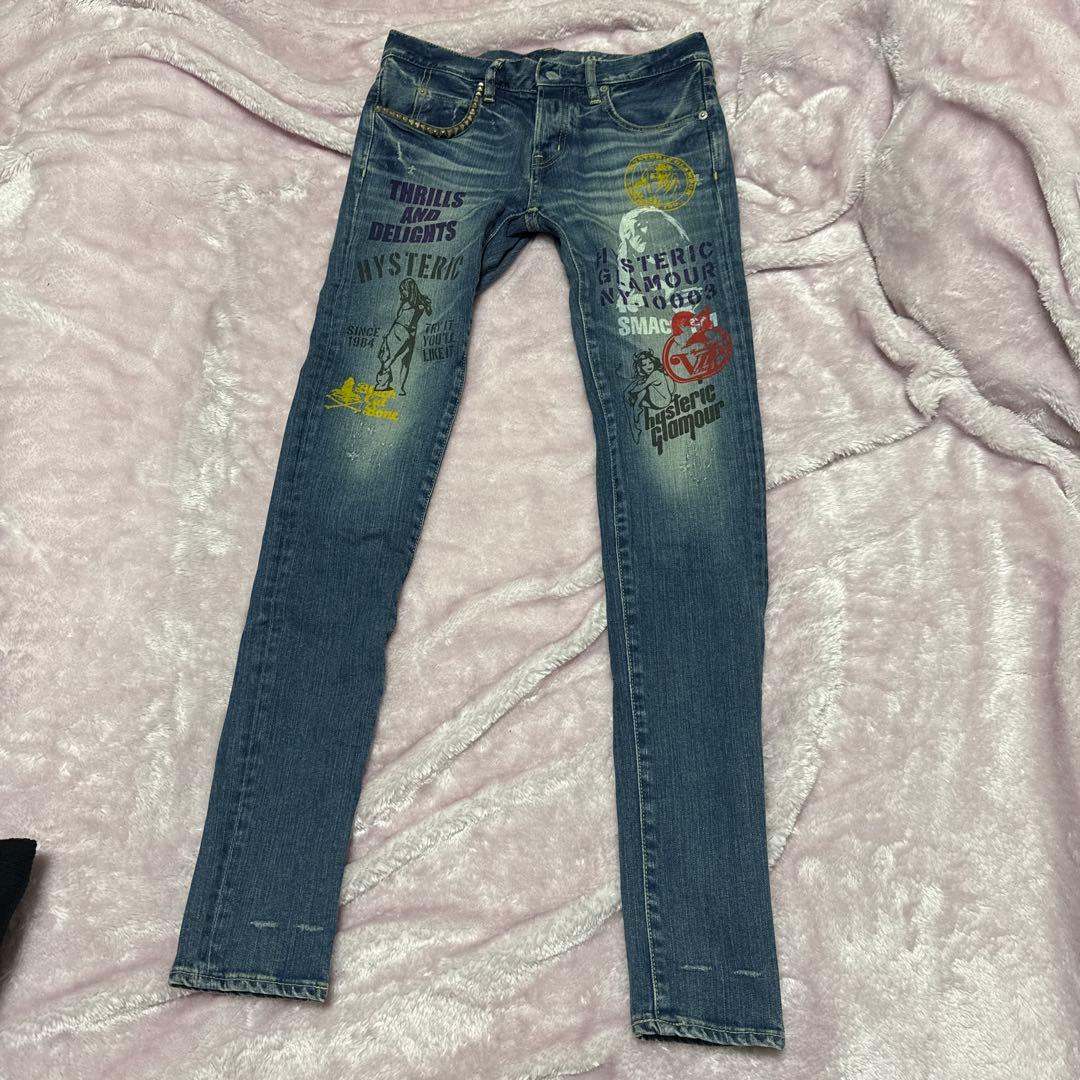 HYSTERIC GLAMOUR スキニーデニム HYSTERIC GLAMOUR（ヒステリックグラマー） スキニーデニムパンツ