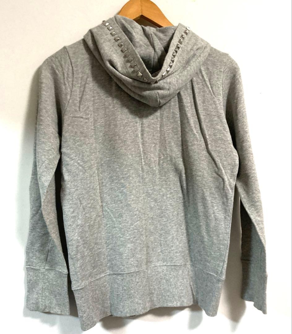 ヒステリックグラマー スタッズ加工パーカー グレー y2k NANA FREE