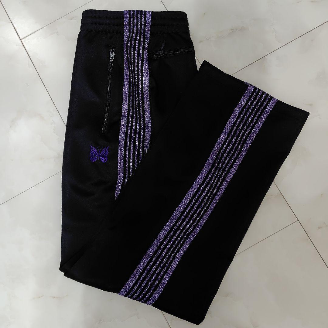 ✧Needles✧ 別注ラメ トラックパンツ ブラック パープル サイズ S needles】別注のトラックパンツ&ジャケットが入荷です。｜ビームス