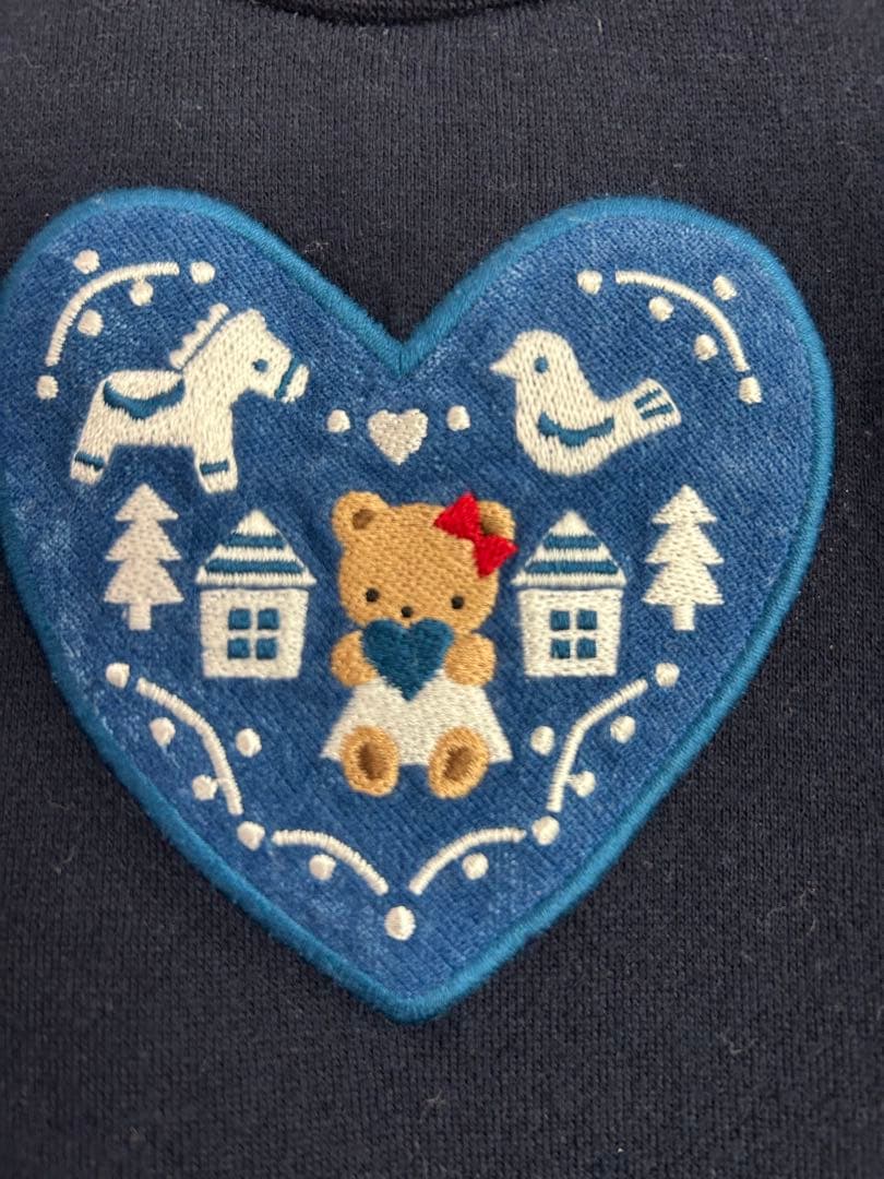 familiar ファミリア ワンピース 95cm ネイビー チェックの通販はau