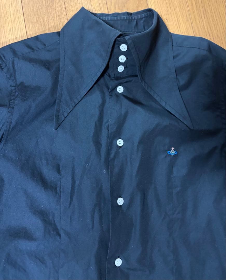 Vivienne Westwood 変形襟　長袖シャツ　ドレスシャツ 44 ヴィヴィアンウエストウッドマンVivienne Westwood MAN コットン