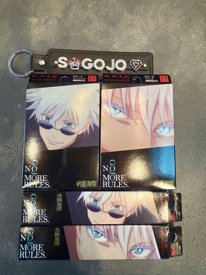 【5点】KATE 五条悟 アイブロウ アイライナー ネームタグセット ケイト×呪術廻戦 アイブロウとアイライナーをコラボモデルで展開