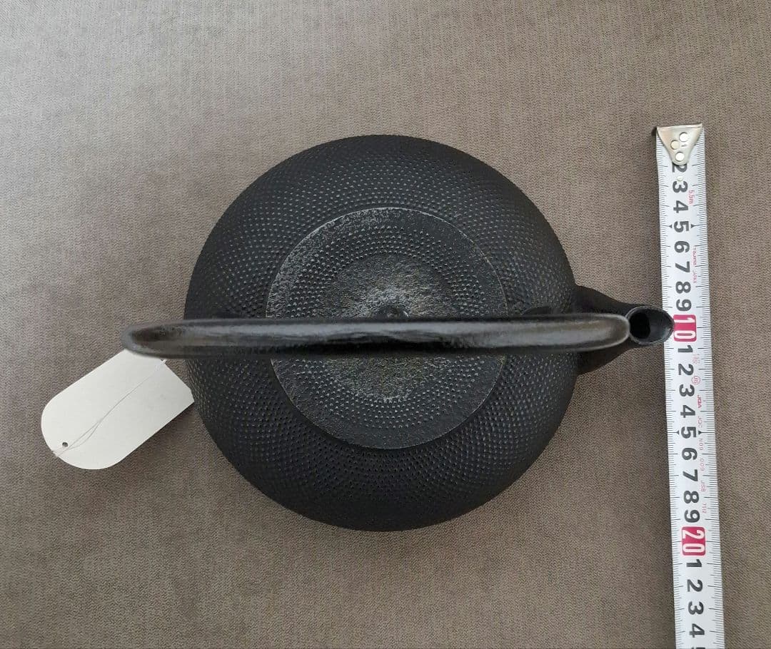 【未使用】南部鉄瓶 南部鉄器 1.7ℓ 運南堂 鍋元 平丸あられ　日本製