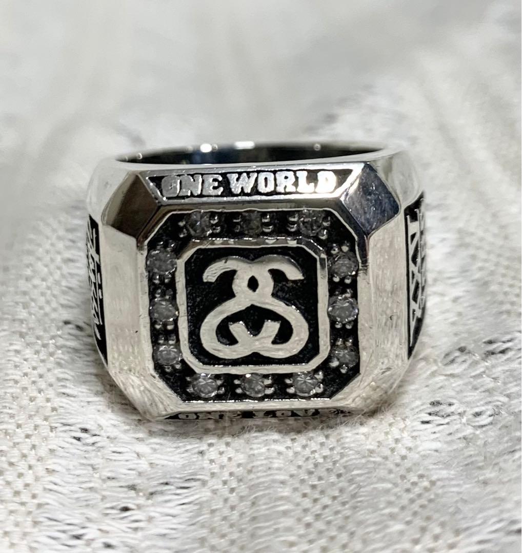 ⭐︎幻級 old stussy 25周年 シルバー925 カレッジリング サンプル