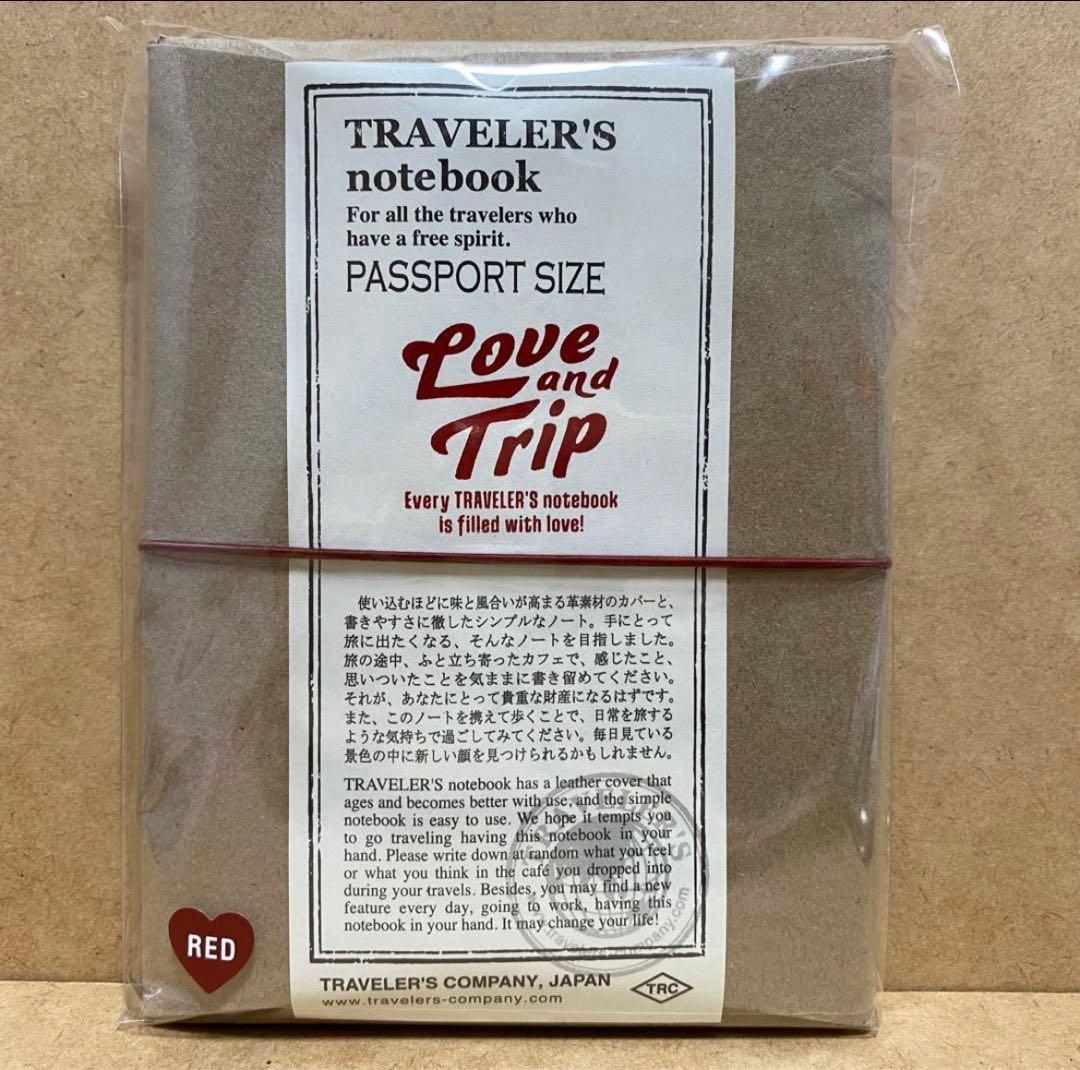 トラベラーズノート パスポートサイズ LOVE AND TRIP トラベラーズノート パスポートサイズ リフィル 限定 LOVE AND TRIP