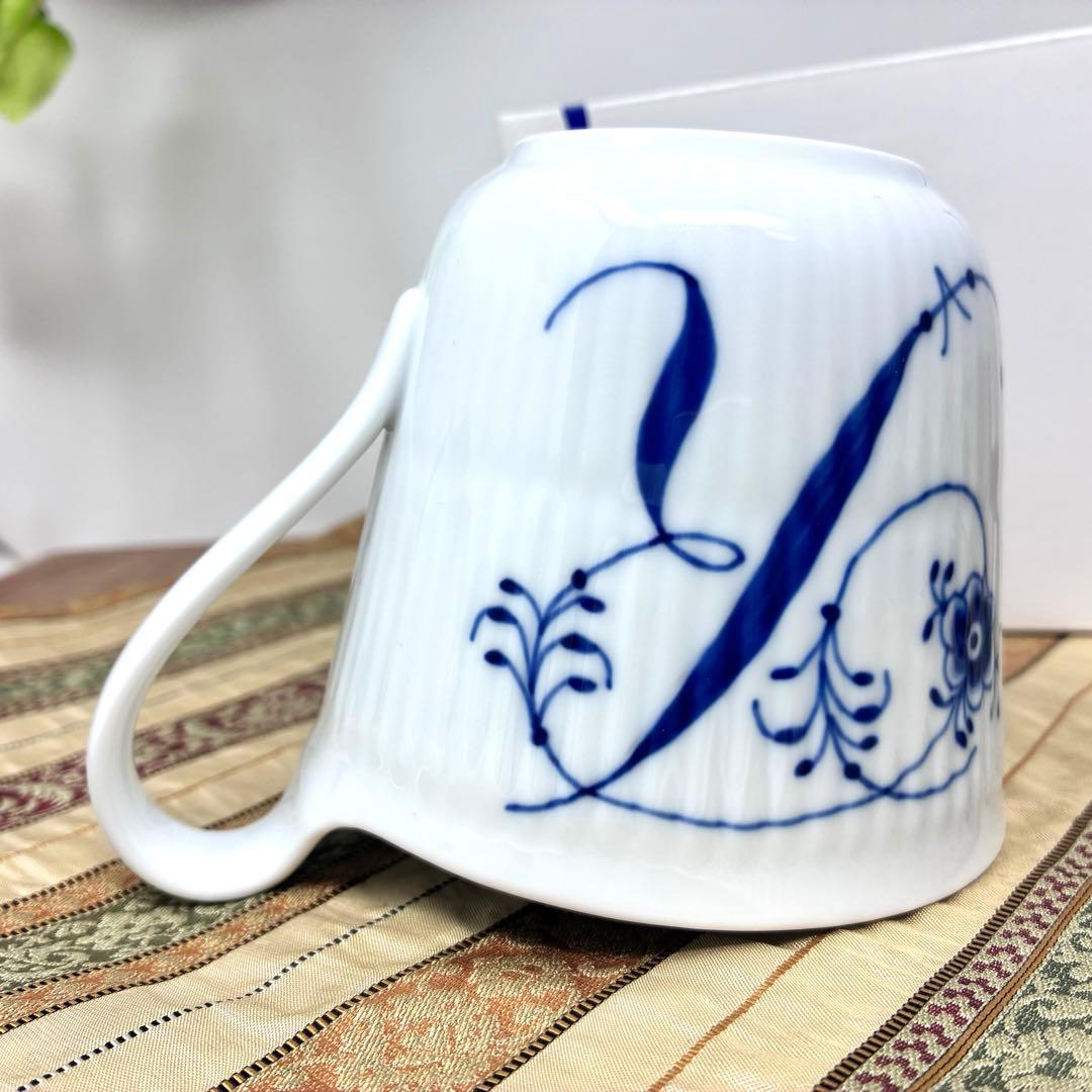 新品未使用 ロイヤルコペンハーゲン ブルーフルーテッド イニシャル【R