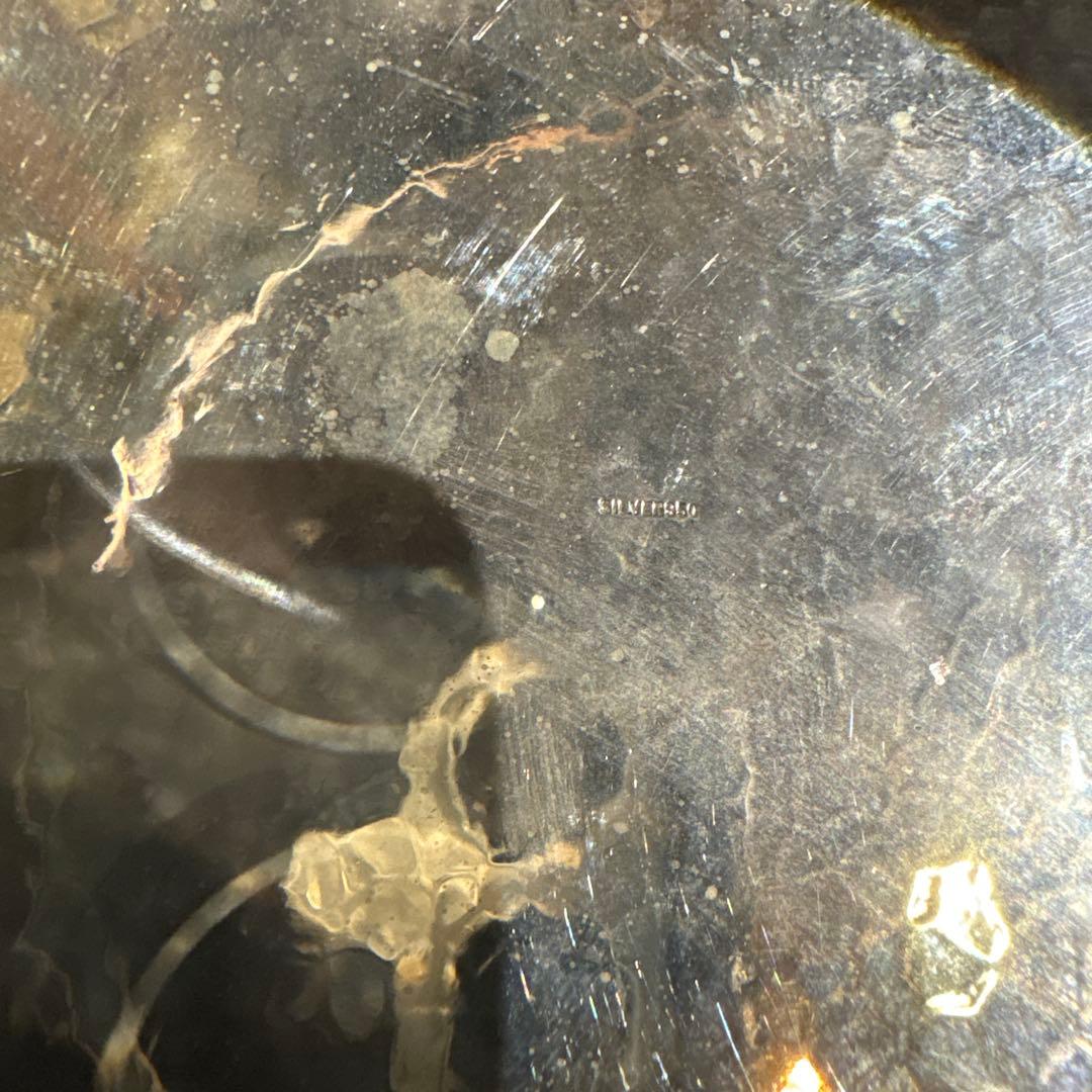 銀 129グラム シルバー950 刻印あり 茶托 3枚まとめて - メルカリ