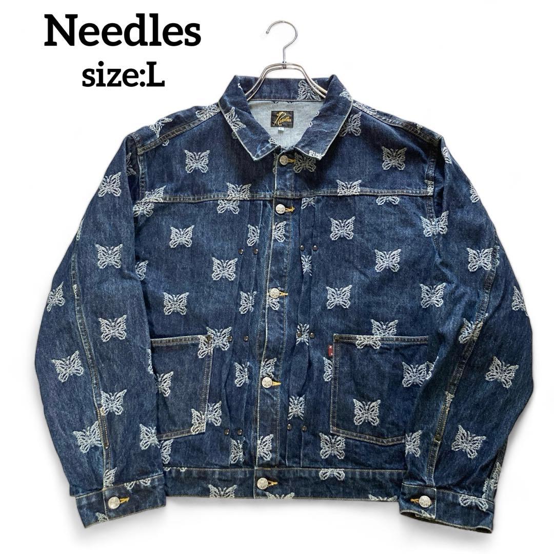 極美品】ニードルス パピヨン 蝶々 デニムジャケット サイズL - メルカリ