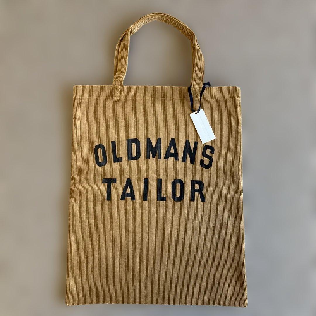 オールドマンズテーラー コーデュロイ ロゴプリント トート バッグ R & D.M.Co- オールドマンズテーラー コーデュロイ ロゴプリント