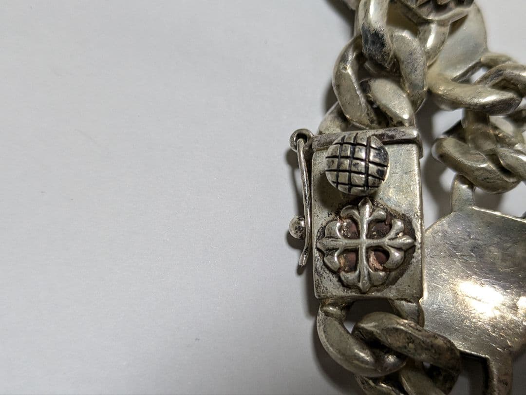 シルバー925 ブレスレット A＆G クロムハーツ好きな方へ - メルカリ