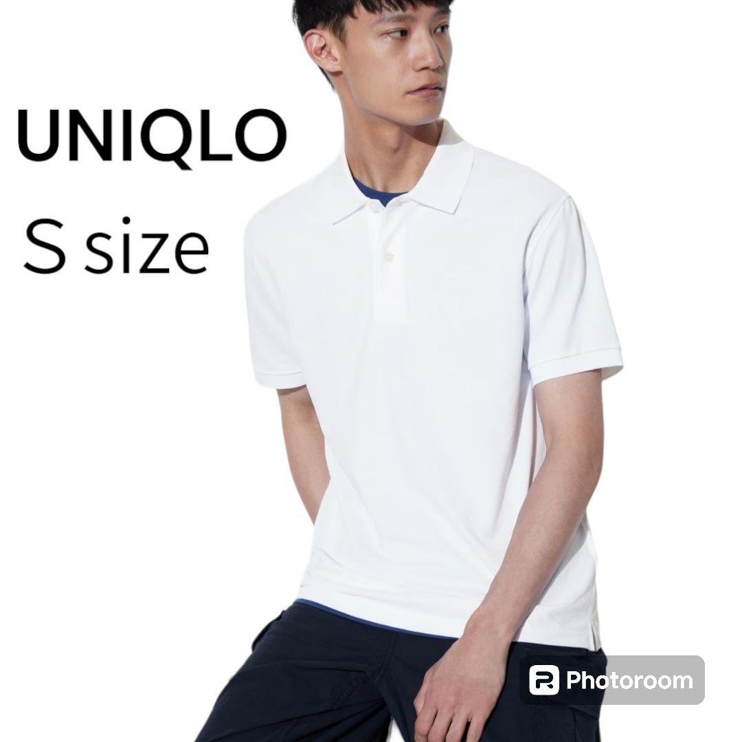 UNIQLO／ユニクロドライカノコポロシャツ（半袖）白/ホワイトL - メルカリ