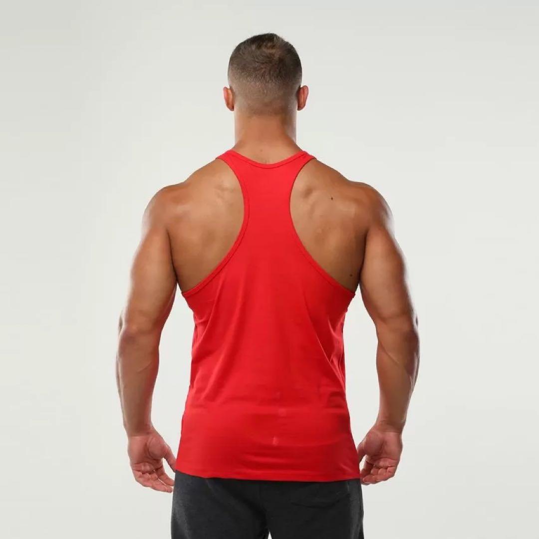 ゴールドジム タンクトップ レッMサイズ - メルカリ