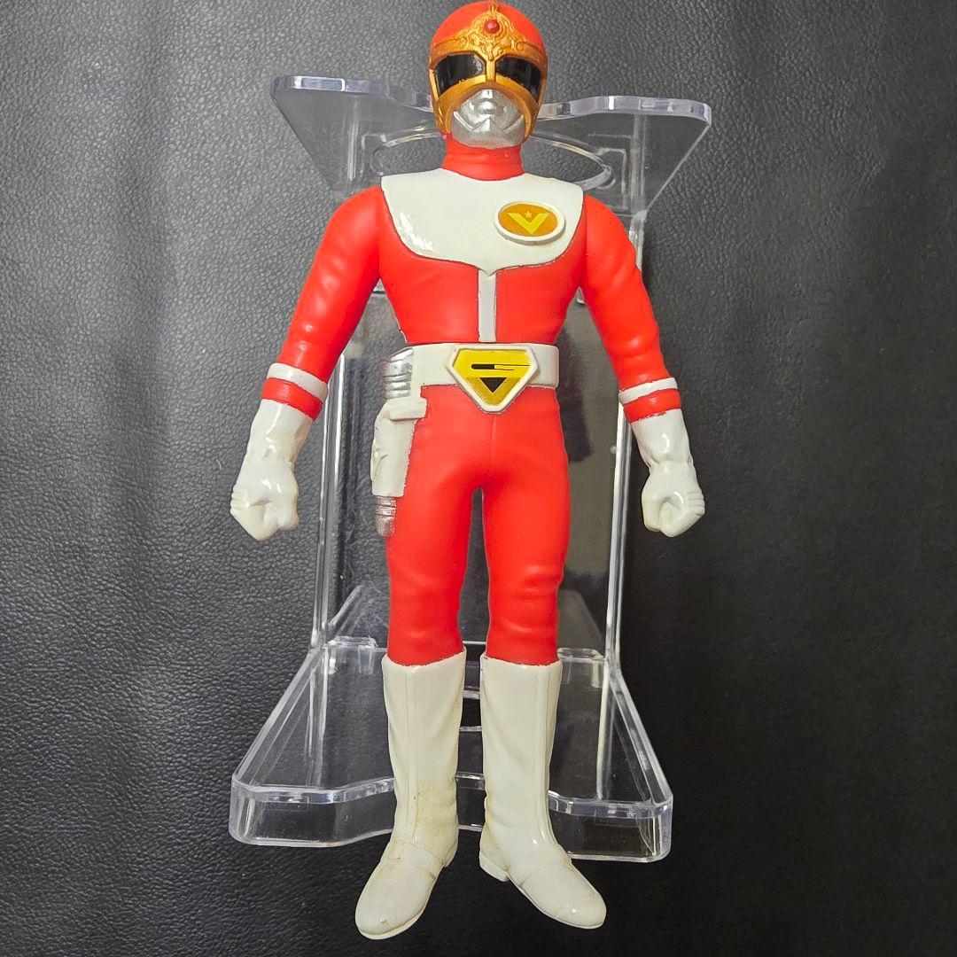 6作目】 大戦隊ゴーグルファイブ (1982) ゴーグルレッド ソフビ - メルカリ