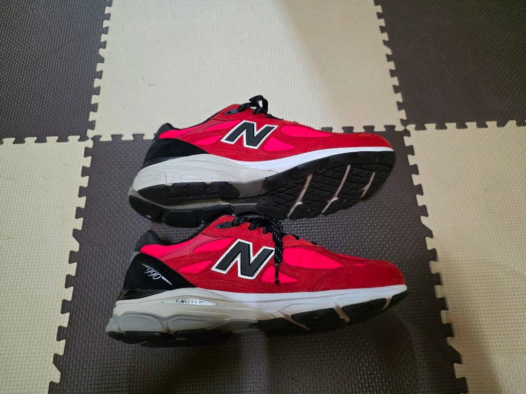 ニューバランス M990PL3 レッド 27.5cm