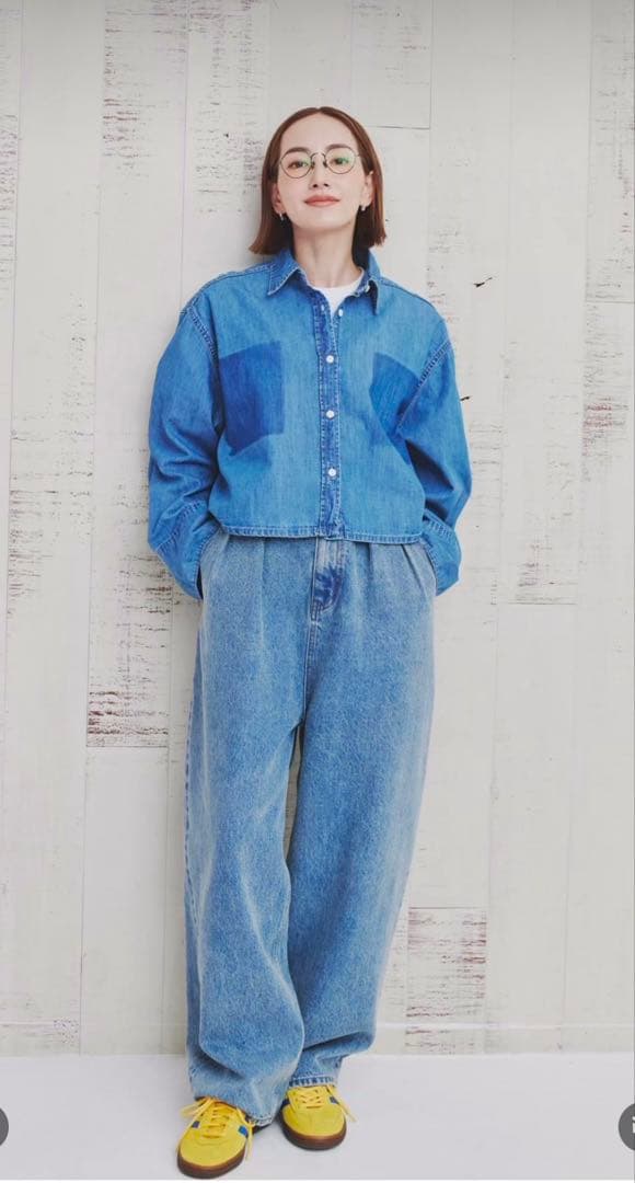 辻元舞さん　I'm in デニム　丈短め　Ｍ　ライトブルー 45199-22-