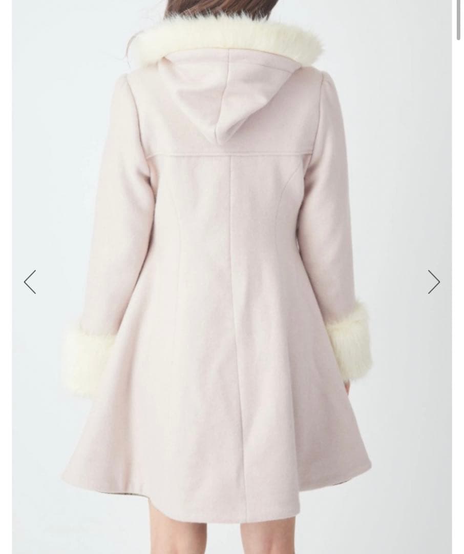 あおい様専用 アンクルージュ ダッフルコート ピンク - メルカリ