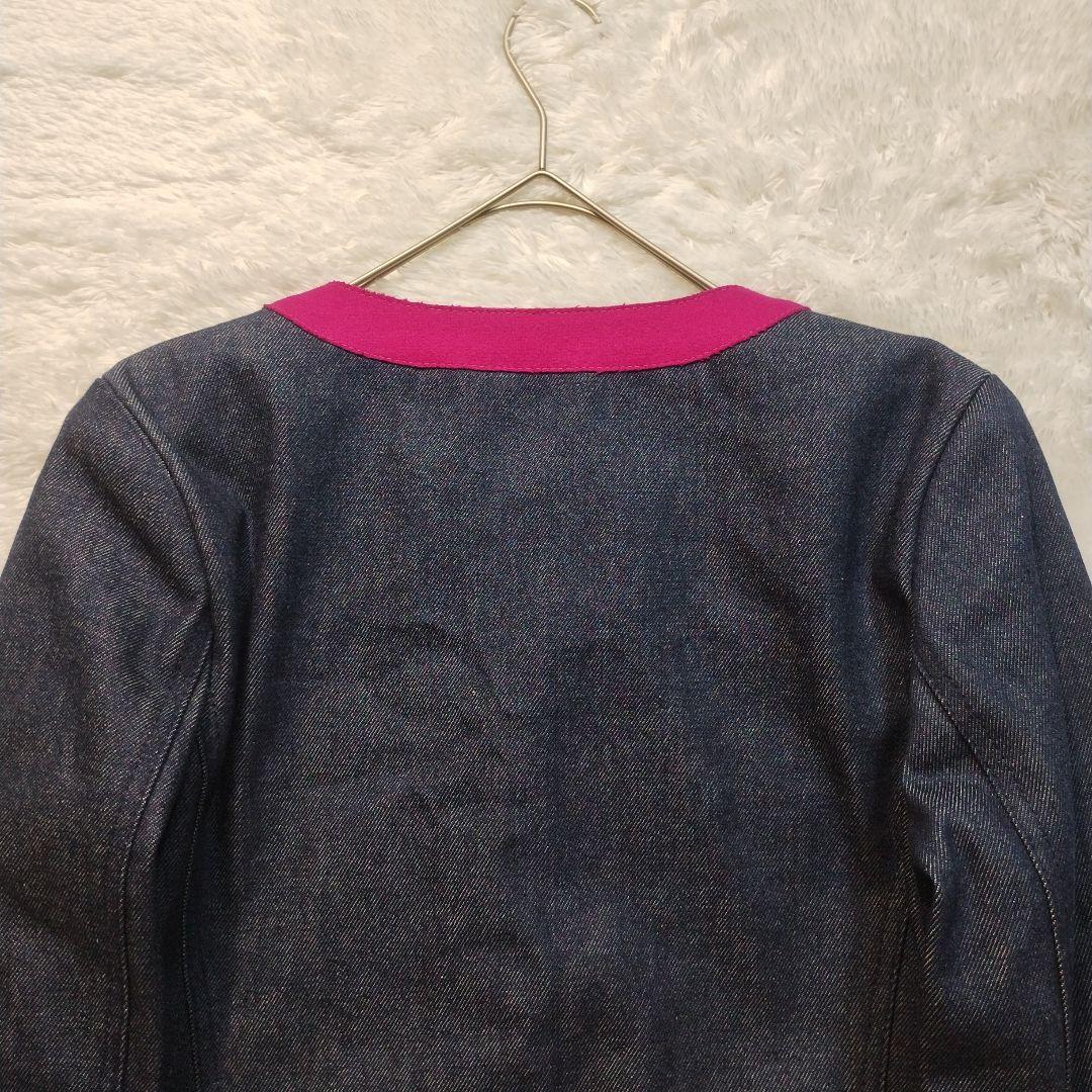 極美品】FENDI ノーカラーデニムジャケット やまとなでしこ 松嶋菜々子