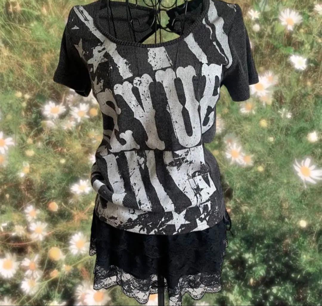 平成ギャル y2k グランジ パンク ドクロ フェアリーグランジ