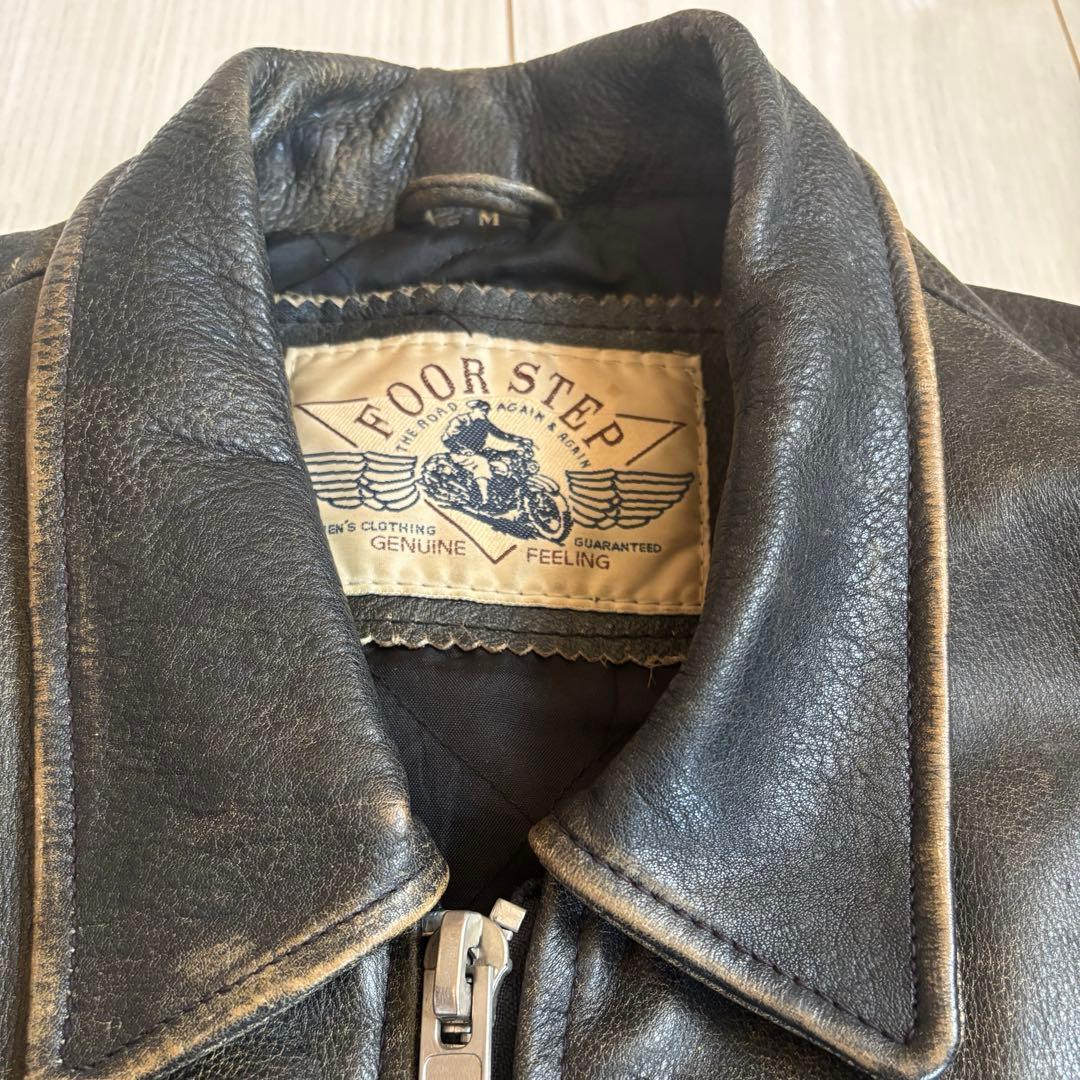 foorstep ライダース 革ジャン 牛革 エイジング ヴィンテージ Mサイズ
