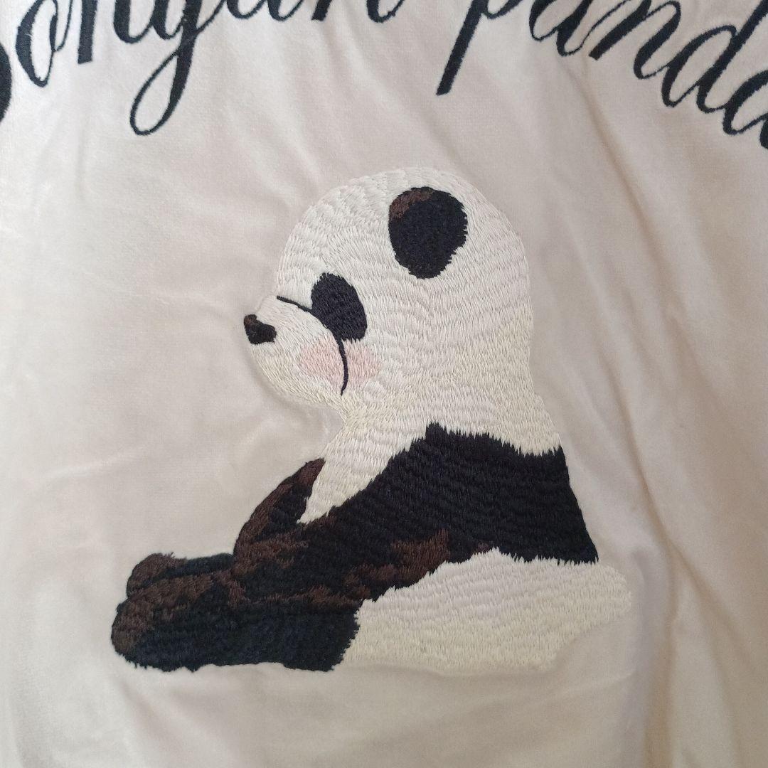 フランシュリッペ ぼんやりパンダ ベロアスカジャン サイズM 白 - メルカリ