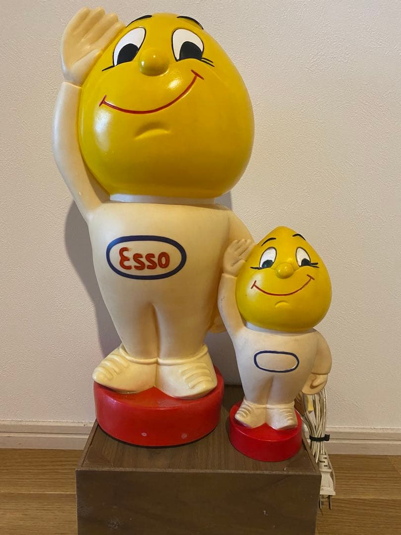 Esso キャラクターランプ 大小セット 当時物！ESSO エッソボーイランプ ビンテージ レトロ オブジェ