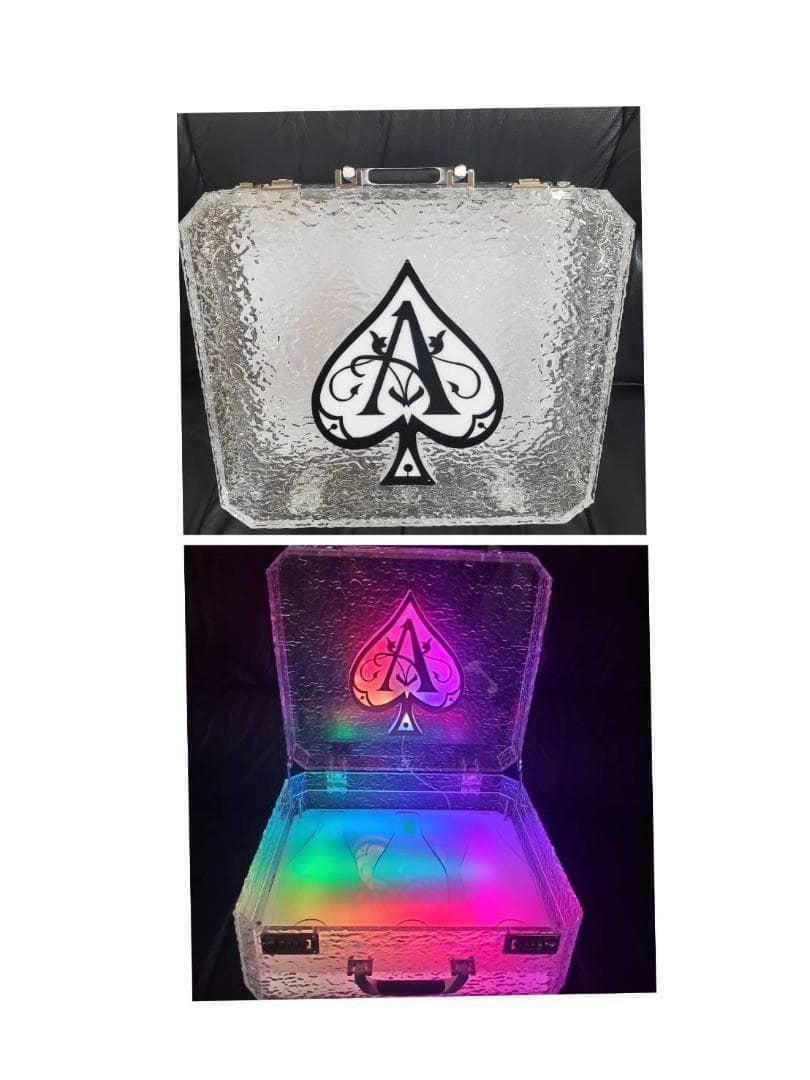 アルマンド ディスプレイ LED アタッシュ ケース シャンパン ライト