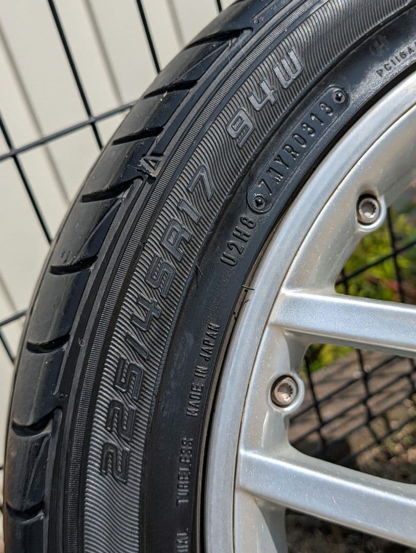 送料込み【フォルクスワーゲン】希少 BBS 17インチタイヤホイール 4本