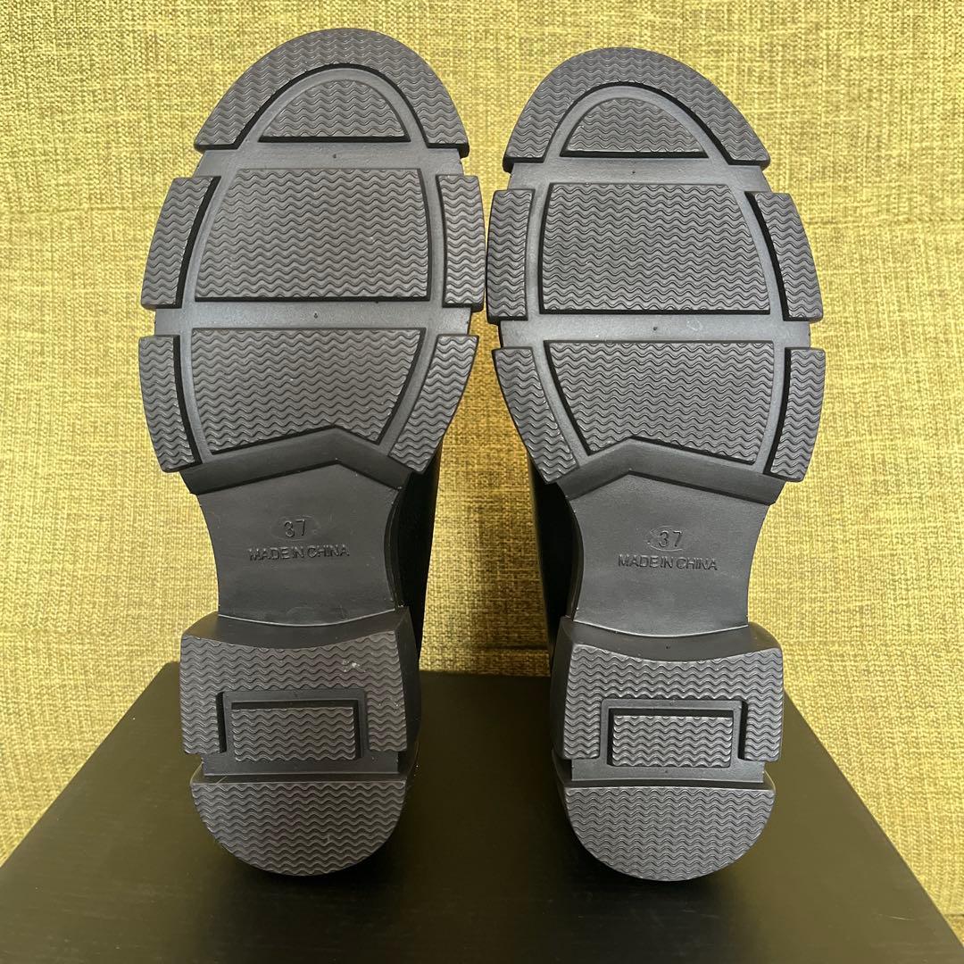 0415様【新品未使用】nouer メタリックソールショートブーツ - メルカリ